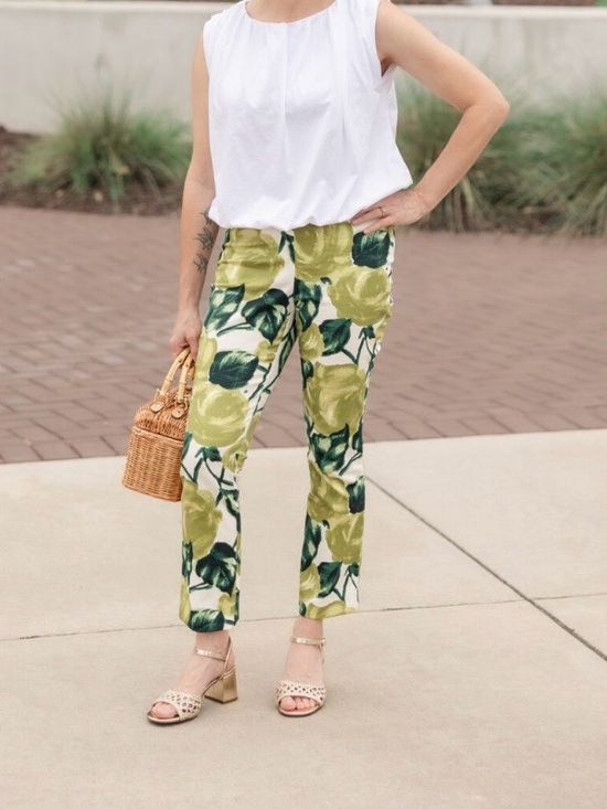 Tuckernuck Pants - Tuckernuck Giverny Gardens Stretch Cotton Ashford Pants Size L